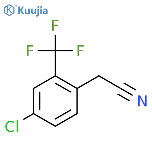 2-(4-Chloro-2-(trifluoromethyl)phenyl)acetonitrile structure