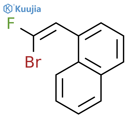 NAPHTHALENE, 1-(2-BROMO-2-FLUOROETHENYL)- structure