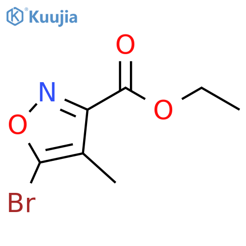 ethyl 5-bromo-4-methyl-1,2-oxazole-3-carboxylate structure