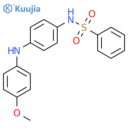 Benzenesulfonamide, N-[4-[(4-methoxyphenyl)amino]phenyl]- structure