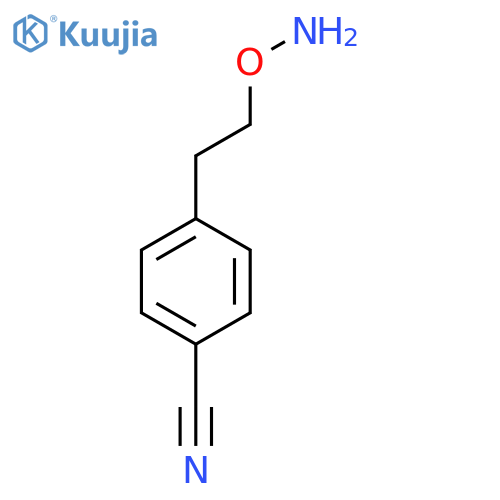 4-2-(aminooxy)ethylbenzonitrile structure