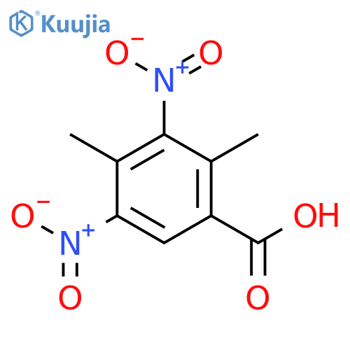 2,4-Dimethyl-3,5-dinitrobenzoic acid structure