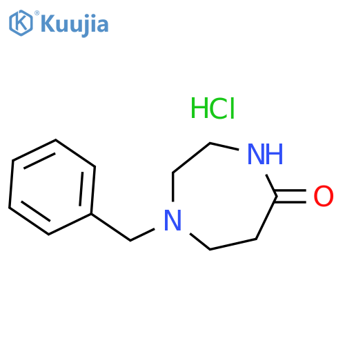 5H-1,4-Diazepin-5-one,hexahydro-1-(phenylmethyl)-, hydrochloride (1:1) structure
