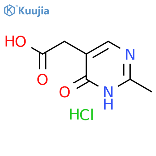 (4-hydroxy-2-methylpyrimidin-5-yl)acetic acid hydrochloride structure