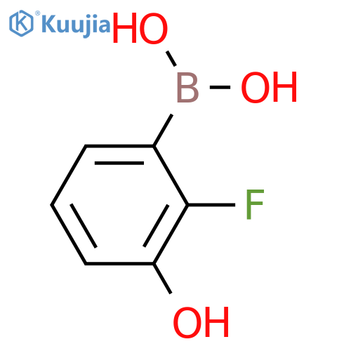 (2-Fluoro-3-hydroxyphenyl)boronic acid structure