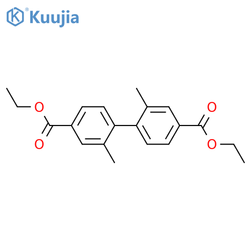 Diethyl 2,2'-dimethylbiphenyl-4,4'-dicarboxylate structure