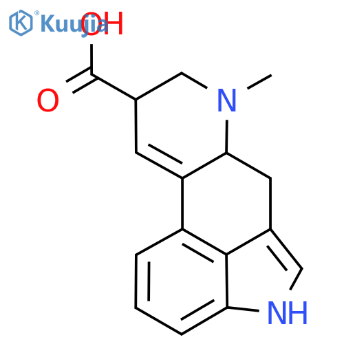(+)-Lysergic acid structure