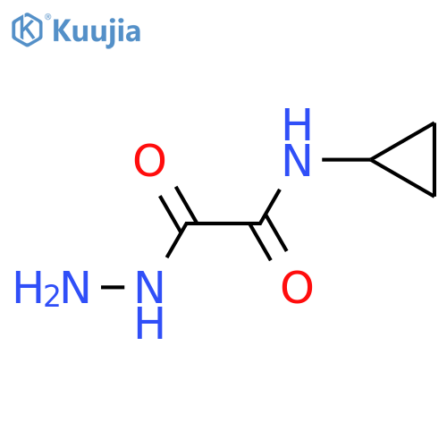 N-cyclopropyl-1-(hydrazinecarbonyl)formamide structure