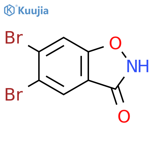 5,6-dibromo-1,2-benzoxazol-3-ol structure