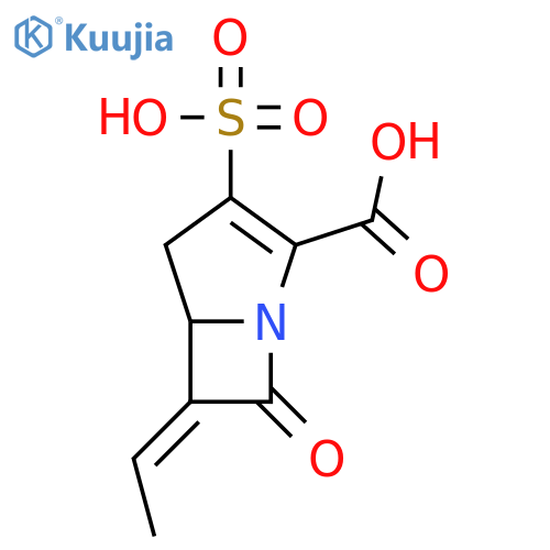 1-Azabicyclo[3.2.0]hept-2-ene-2-carboxylicacid, 6-ethylidene-7-oxo-3-sulfo- (9CI) structure