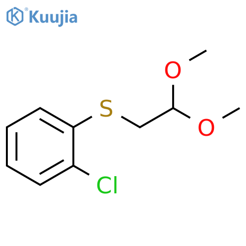 Benzene, 1-chloro-2-[(2,2-dimethoxyethyl)thio]- structure