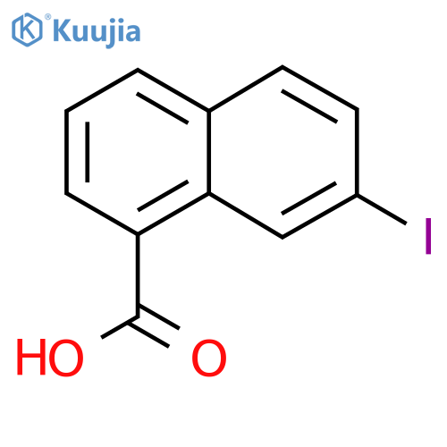 7-Iodonaphthalene-1-carboxylic acid structure
