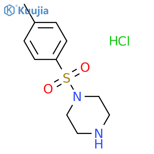 1-(4-methylbenzenesulfonyl)piperazine hydrochloride structure