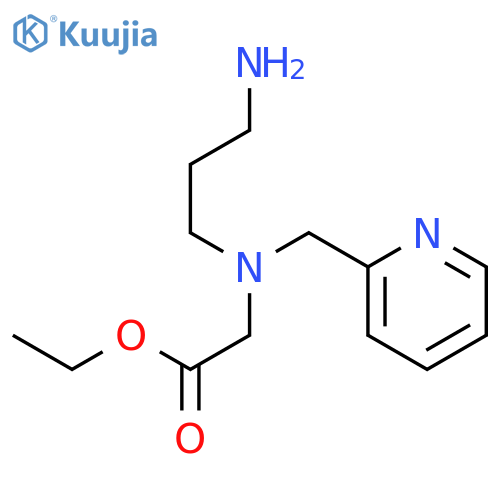 GLYCINE, N-(3-AMINOPROPYL)-N-(2-PYRIDINYLMETHYL)-, ETHYL ESTER structure