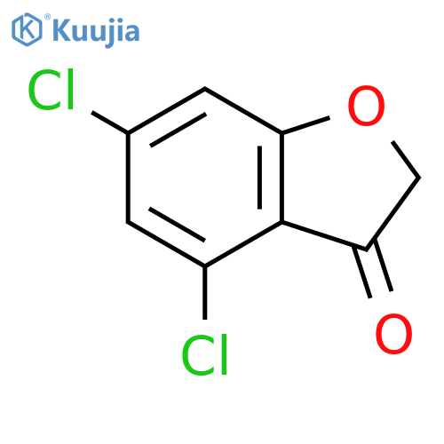 4,6-dichloro-2,3-dihydro-1-benzofuran-3-one structure