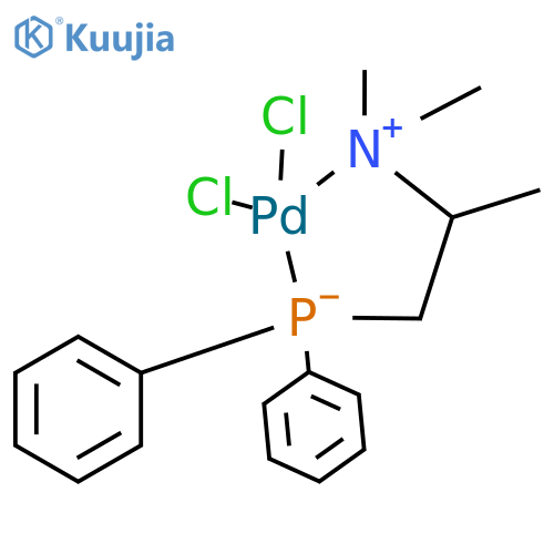 [(2-Dimethylamino)propyldiphenylphosphine]palladium(II) Dichloride structure