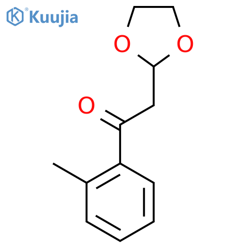 2-(1,3-Dioxolan-2-yl)-1-(2-methylphenyl)-ethanone structure