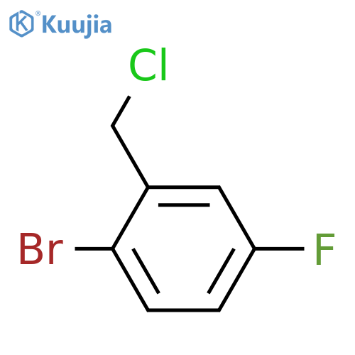 2-Bromo-5-fluorobenzyl chloride structure