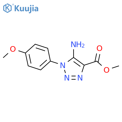 Methyl 5-amino-1-(4-methoxyphenyl)-1H-1,2,3-triazole-4-carboxylate structure