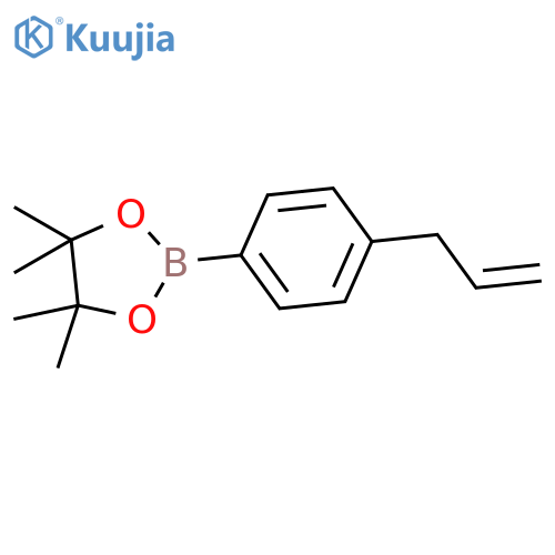 1,3,2-Dioxaborolane, 4,4,5,5-tetramethyl-2-[4-(2-propenyl)phenyl]- structure