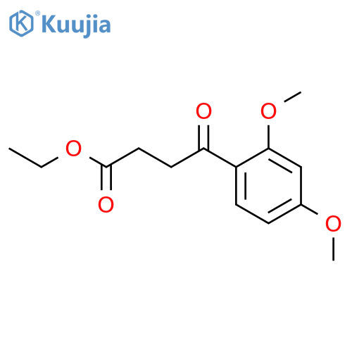 Ethyl 4-(2,4-dimethoxyphenyl)-4-oxobutyrate structure