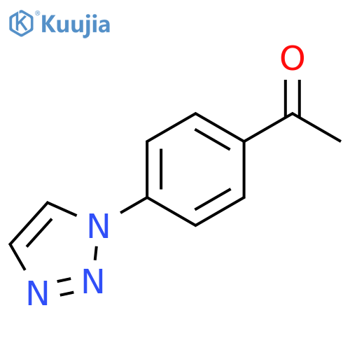 1-4-(1H-1,2,3-triazol-1-yl)phenylethan-1-one structure