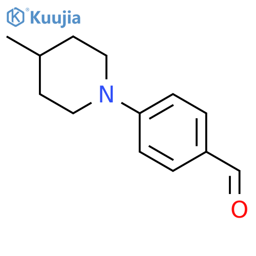 4-(4-methylpiperidin-1-yl)benzaldehyde structure