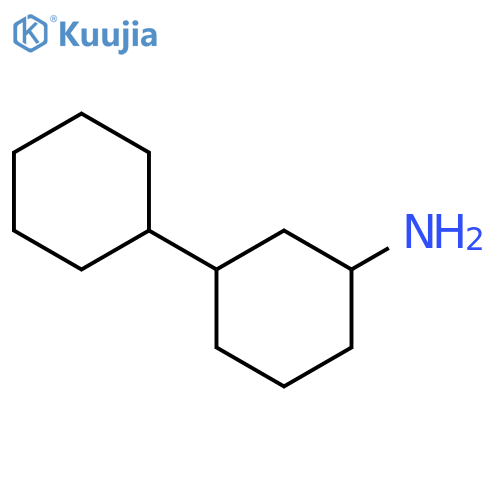 [1,1'-Bicyclohexyl]-3-amine structure
