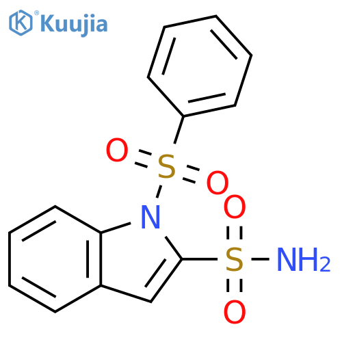1-(benzenesulfonyl)-1H-indole-2-sulfonamide structure