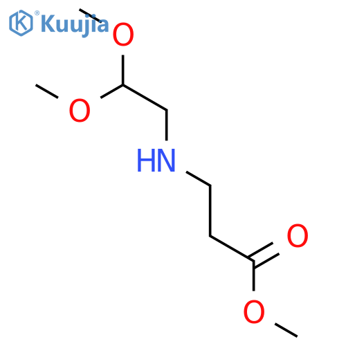 methyl 3-(2,2-dimethoxyethyl)aminopropanoate structure