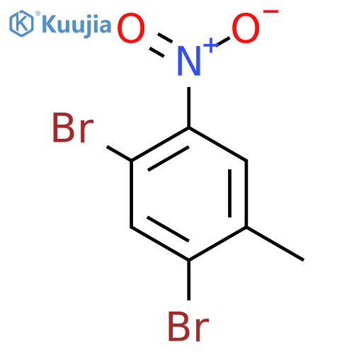2,4-Dibromo-5-nitrotoluene structure