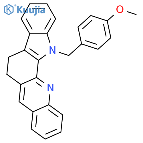 13-(4-METHOXYBENZYL)-6,13-DIHYDRO-5H-INDOLO[3,2-C]ACRIDINE structure