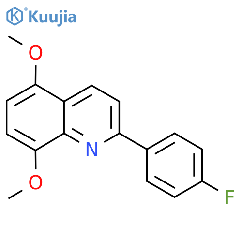 2-(4-Fluorophenyl)-5,8-dimethoxyquinoline structure