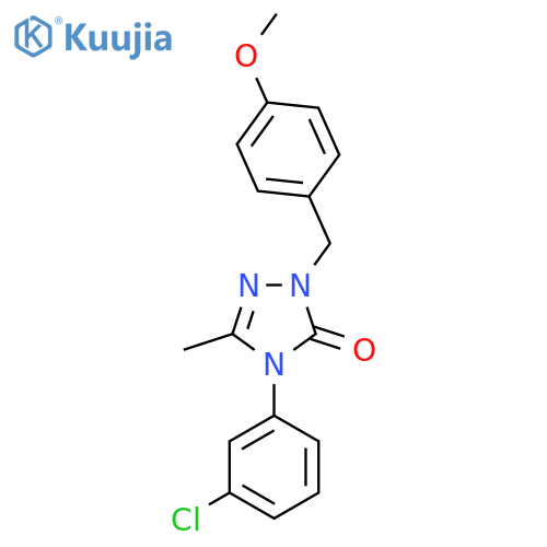 4-(3-Chlorophenyl)-1-[(4-methoxyphenyl)methyl]-3-methyl-4,5-dihydro-1H-1,2,4-triazol-5-one structure