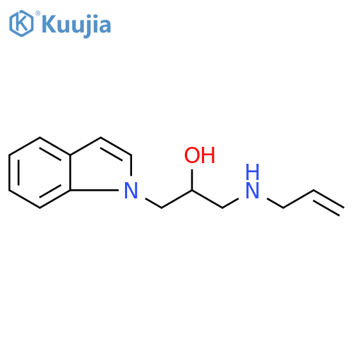1-(1H-indol-1-yl)-3-[(prop-2-en-1-yl)amino]propan-2-ol structure