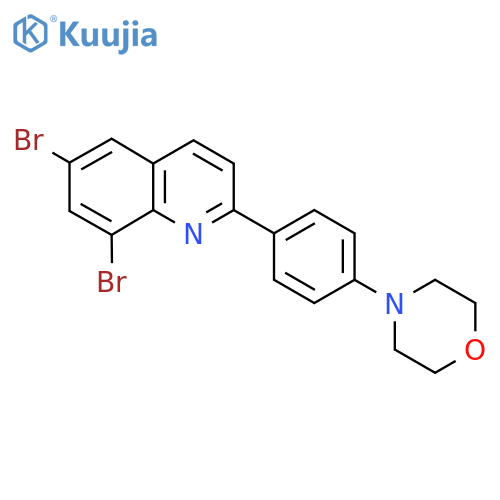 6,8-Dibromo-2-(4-morpholinophenyl)quinoline structure