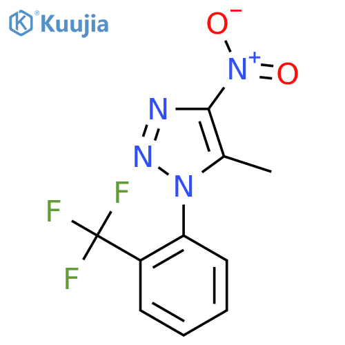 5-Methyl-4-nitro-1-[2-(trifluoromethyl)phenyl]-1H-1,2,3-triazole structure