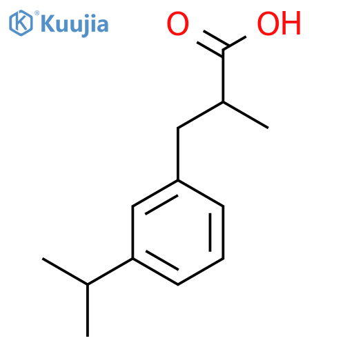 2-methyl-3-3-(propan-2-yl)phenylpropanoic acid structure