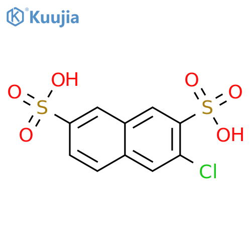 3-Chloro-2,7-naphthalenedisulfonic Acid structure