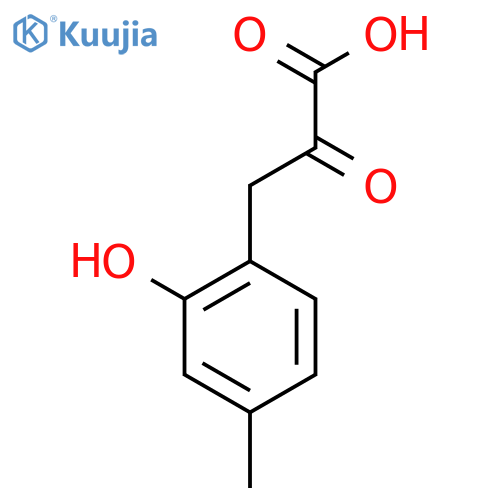 3-(2-Hydroxy-4-methylphenyl)-2-oxopropanoic acid structure