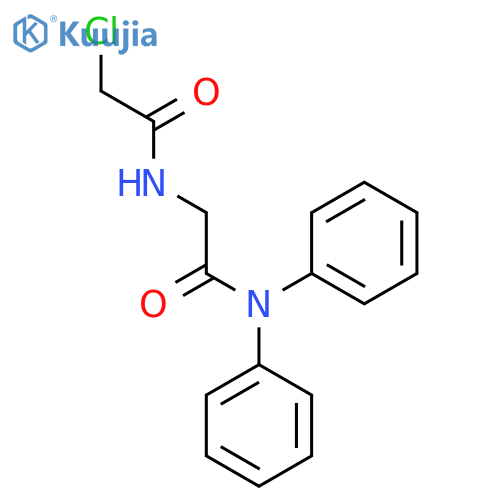 2-chloro-N-[(diphenylcarbamoyl)methyl]acetamide structure