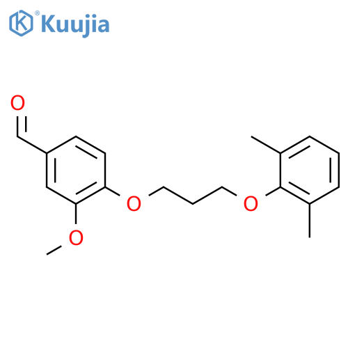Benzaldehyde, 4-[3-(2,6-dimethylphenoxy)propoxy]-3-methoxy- structure