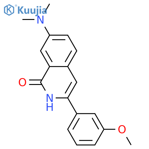 7-(dimethylamino)-3-(3-methoxyphenyl)-1(2h)-isoquinolinone structure