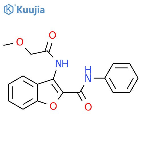 3-(2-methoxyacetamido)-N-phenyl-1-benzofuran-2-carboxamide structure