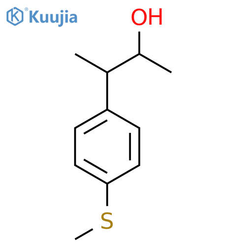 3-4-(methylsulfanyl)phenylbutan-2-ol structure