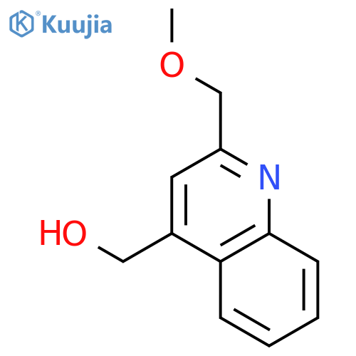 4-Quinolinemethanol, 2-(methoxymethyl)- structure