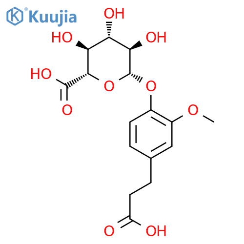 Dihydro Ferulic Acid 4-O-b-D-Glucuronide Dilithium Salt structure
