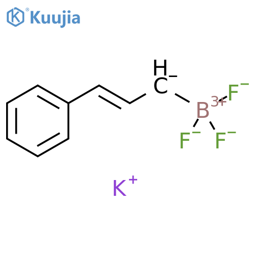 potassium trifluoro(2E)-3-phenylprop-2-en-1-ylboranuide structure
