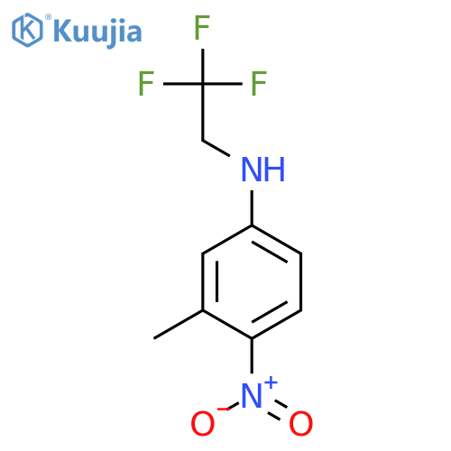 Benzenamine, 3-methyl-4-nitro-N-(2,2,2-trifluoroethyl)- structure