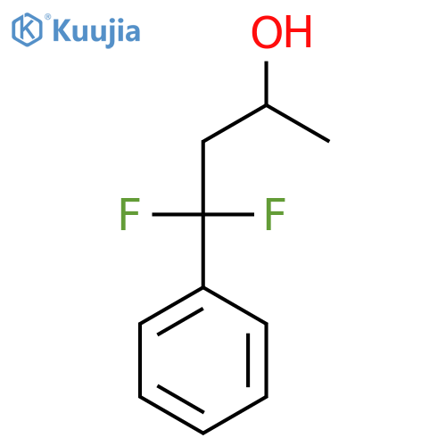 4,4-difluoro-4-phenylbutan-2-ol structure